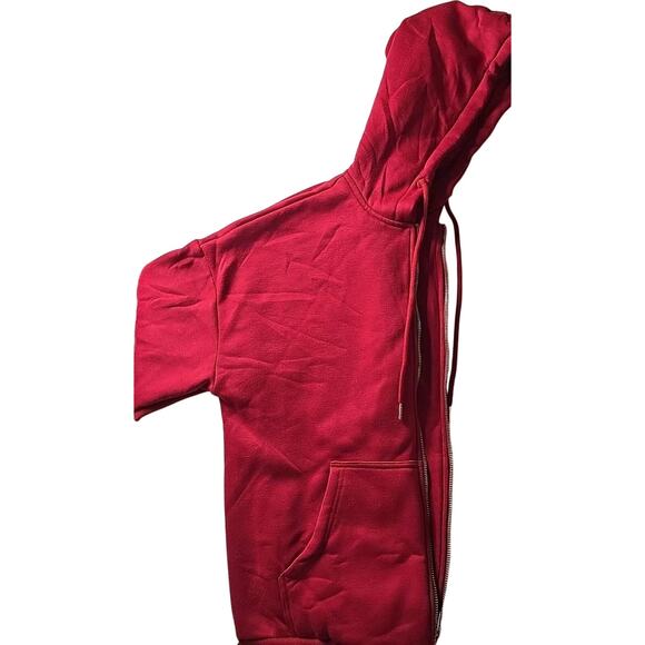 Red Zip Up Hoodie PrettyGarden MEDIUM - Picture 3 of 6